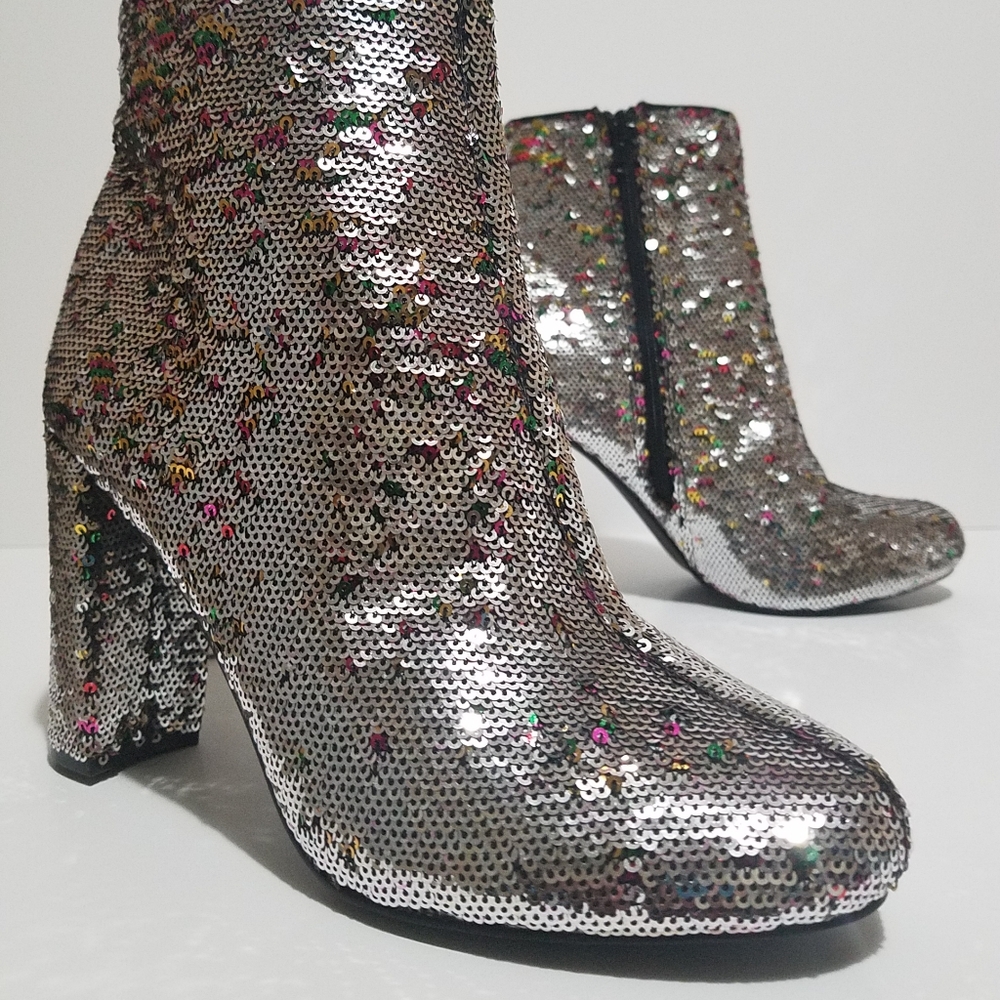 Sequin boots